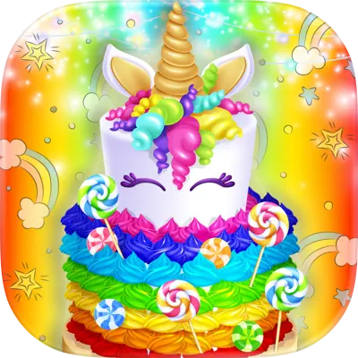 Unicorn Cooking Christmas Game icon